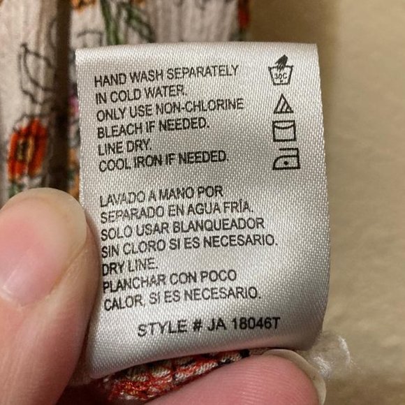 Patrons Of Peace Floral Off Shoulder Button Front Floor Length Maxi Dress Small - Picture 8 of 8